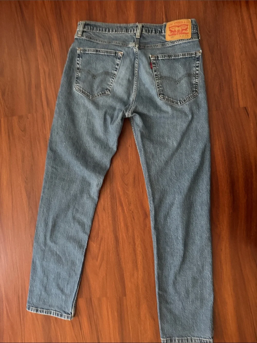 Levi's Men's 505 Straight Jeans in Light Blue Denim